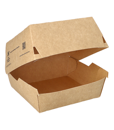 Product foto van Hamburgerbox karton bruin 110 stuks NOTPLA