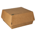 Product foto van Hamburgerboxen karton bruin extra large set van 25 100% Fair
