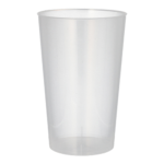 Product foto van Herbruikbare drinkbekers PP transparant onbreekbaar set van 8
