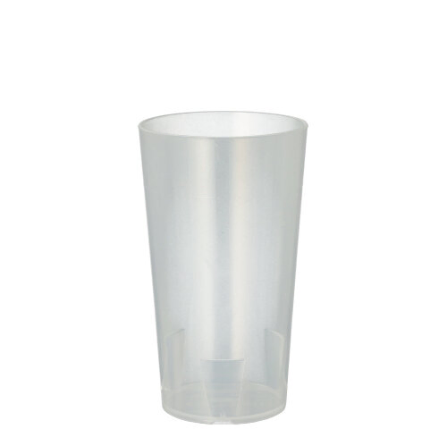 Product foto van Herbruikbare drinkbekers transparant 200ml set van 10