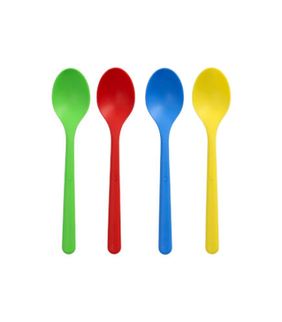 Product foto van Herbruikbare ijslepels PP-MF assorti kleuren Haval Circulware set van 50