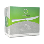 Product foto van Herbruikbare messen PP-MF wit set van 200 Circulware by Haval Gaia