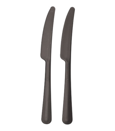 Product foto van Herbruikbare messen set van 200 zwart 19