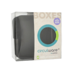 Product foto van Herbruikbare schalen Circulware zwart hoekig set van 12