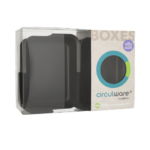 Product foto van Herbruikbare schalen Circulware zwart hoekig set van 24