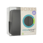 Product foto van Herbruikbare schalen Circulware zwart hoekig set van 8