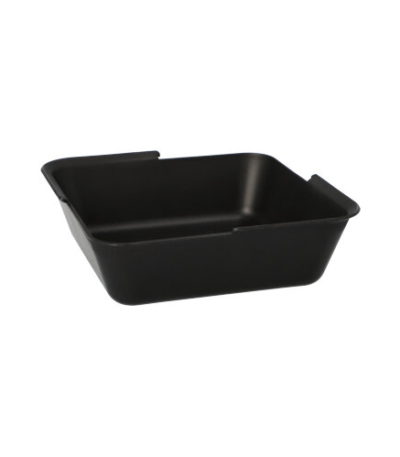 Product foto van Herbruikbare schalen Circulware zwart hoekig set van 8