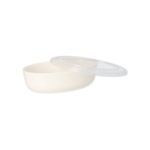 Product foto van Herbruikbare schalen ovaal wit set van 15 Cella 450ml