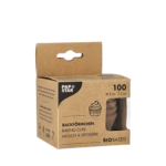 Product foto van Houten bakvormpjes rond set van 100 5cm x 3cm