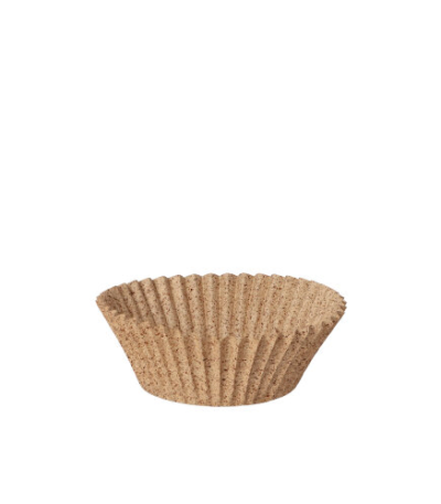 Product foto van Houten bakvormpjes rond set van 100 5cm x 3cm