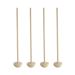 Product foto van Houten cocktailstamper natuur 17cm set van 50 Moon