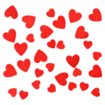 Product foto van Houten confetti Hearts 15gr