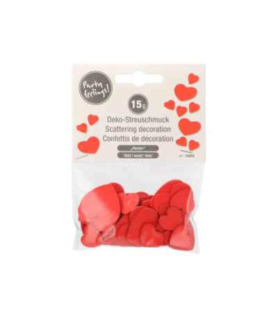 Product foto van Houten confetti Hearts 15gr