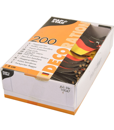 Product foto van Houten decoprikkers 8 cm set van 200 Duitsland