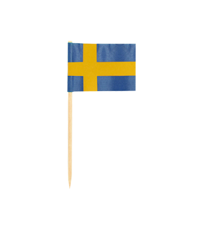 Product foto van Houten decoprikkers set van 50 8cm Sweden