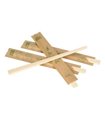 Product foto van Houten eetstokjes set van 100 21cm pure