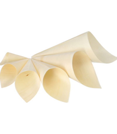 Product foto van Houten fingerfood bakjes set van 50 12