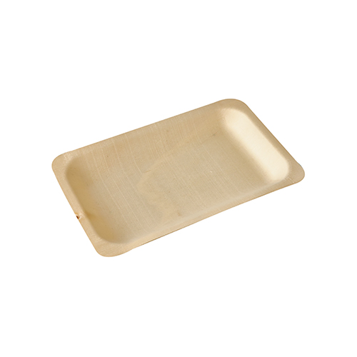 Product foto van Houten fingerfood borden hoekig set van 50