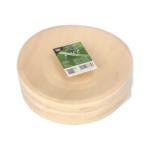 Product foto van Houten fingerfood borden rond set van 50 19cm