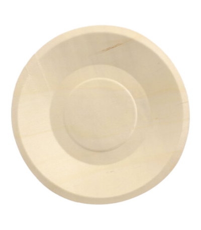 Product foto van Houten fingerfood borden rond set van 50 19cm