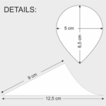 Product foto van Houten fingerfood cone set van 50 pure