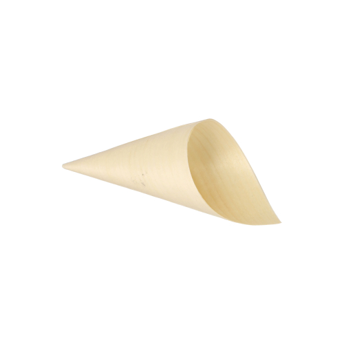 Product foto van Houten fingerfood cone set van 50 pure