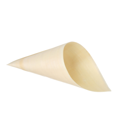 Product foto van Houten fingerfood cones 11cm set van 50