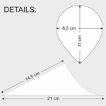 Product foto van Houten fingerfood cones 11cm set van 50