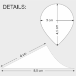 Product foto van Houten fingerfood cones set van 50 pure