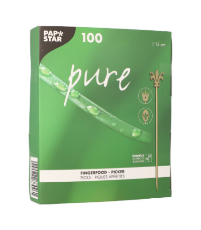 Product foto van Houten fingerfood prikkers 12cm set van 100 Royal