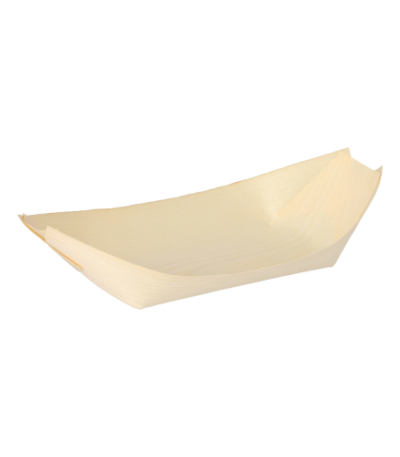 Product foto van Houten fingerfood schaaltjes Bootje set van 50