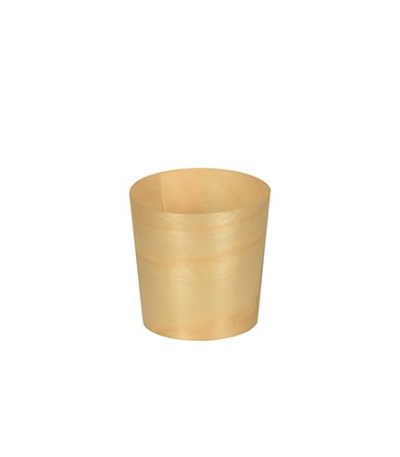 Product foto van Houten fingerfood schalen rond set van 12 pure