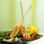 Product foto van Houten fingerfood spiesjes 18cm set van 250 Pinch