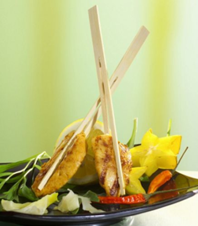 Product foto van Houten fingerfood spiesjes 18cm set van 250 Pinch