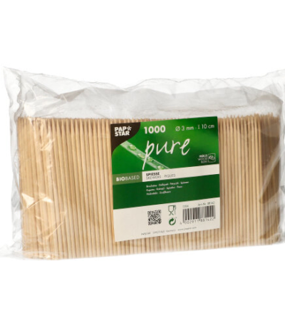 Product foto van Houten fingerfood spiesjes set van 1000 10cm