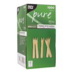 Product foto van Houten frietvorkjes set van 1000 pure
