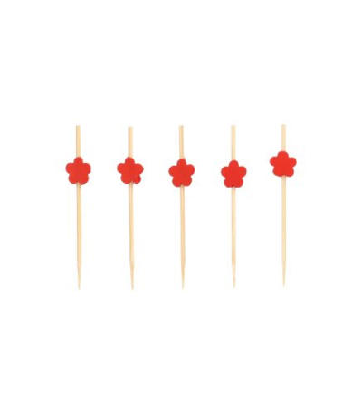 Product foto van Houten prikkers Bloem 40 stuks