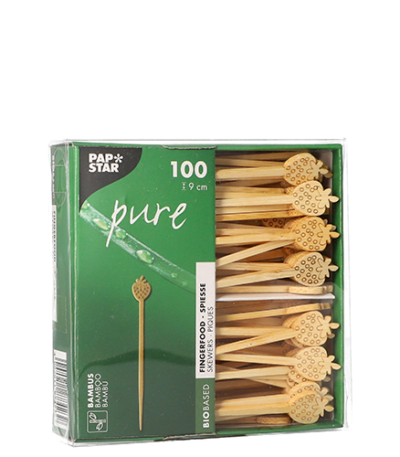 Product foto van Houten prikkers Strawberry set van 100