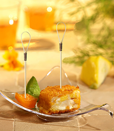 Product foto van Houten prikkers fingerfood 10 cm set van 40 Loop