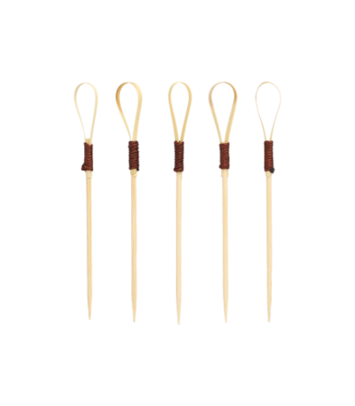 Product foto van Houten prikkers fingerfood 10 cm set van 40 Loop