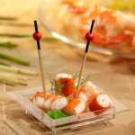 Product foto van Houten prikkers fingerfood 7cm Red Pearl set van 250