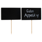 Product foto van Houten prikkers fingerfood 9 cm set van 100 Blackboard