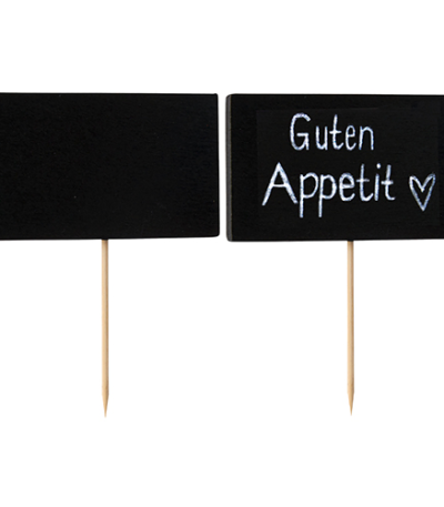 Product foto van Houten prikkers fingerfood 9 cm set van 100 Blackboard