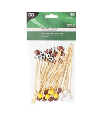 Product foto van Houten prikkers fingerfood Sport 40 stuks