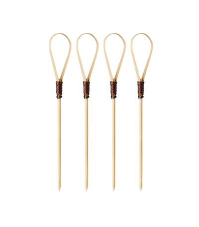 Product foto van Houten prikkers set van 100 10cm Loop