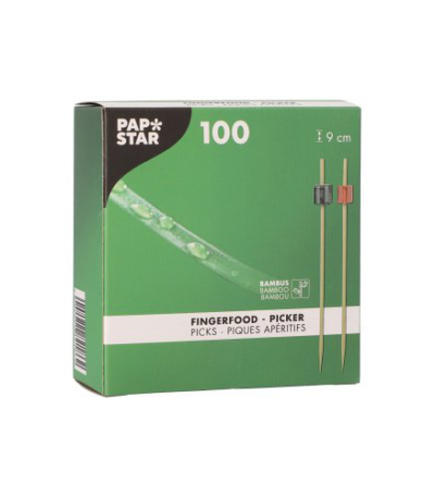 Product foto van Houten prikkers set van 100 9cm Cube