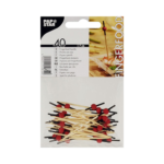 Product foto van Houten prikkers set van 40 Red Pearl