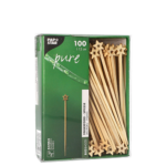 Product foto van Houten prikkers voor fingerfood 12cm set van 100 Star