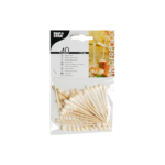 Product foto van Houten prikkers voor fingerfood 7cm set van 40 Drum