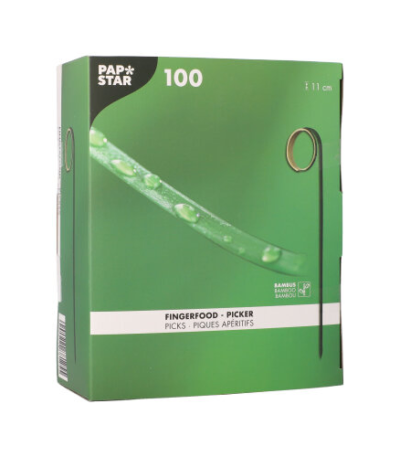 Product foto van Houten prikkers zwart set van 100 Twister